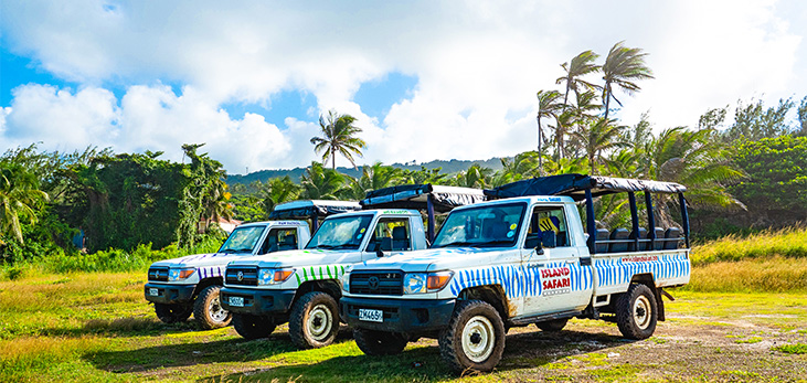 Island Safari Jeeps Touring the Island, Barbados Pocket Guide