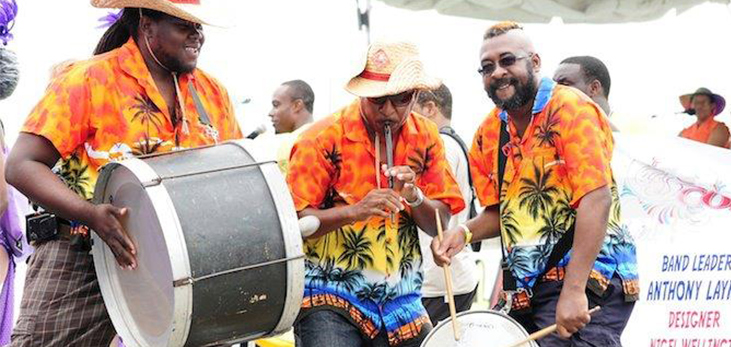 Steel Pan Music Being Played at Holetown Festival, St. James, Barbados Pocket Guide