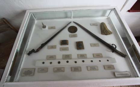 Artefacts on Display at Gun Hill Signal Station, Barbados Pocket Guide