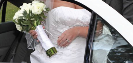 Bride Getting Out of a Limousine on her Wedding Day, Barbados Pocket Guide